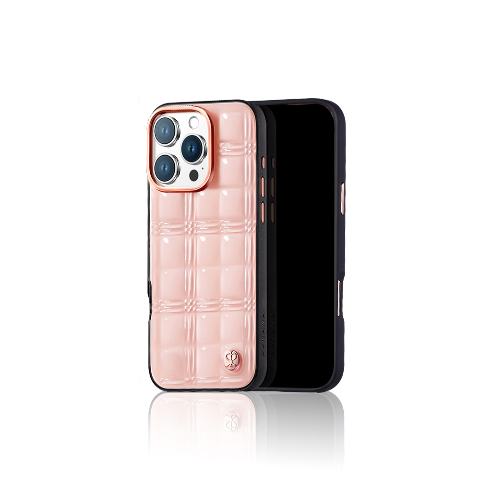 Apple iPhone 16 Pro Uyumlu Kılıf Askı Aparatlı Pynana Metal Grid Kapak - 5