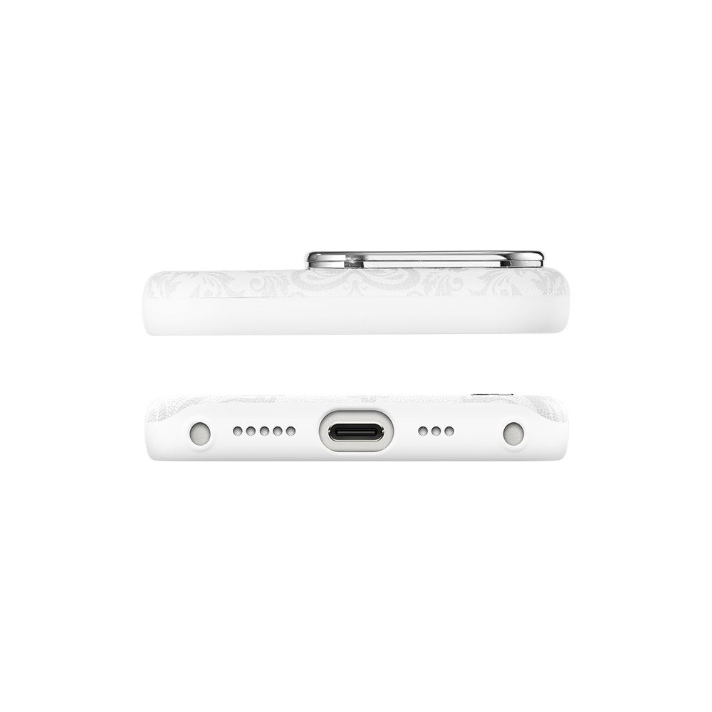 Apple iPhone 15 Pro Max Uyumlu Kılıf Magsafe Şarj Özellikli Suni Deri Tasarımlı Desenli Pynana Print Serisi Kapak - 4