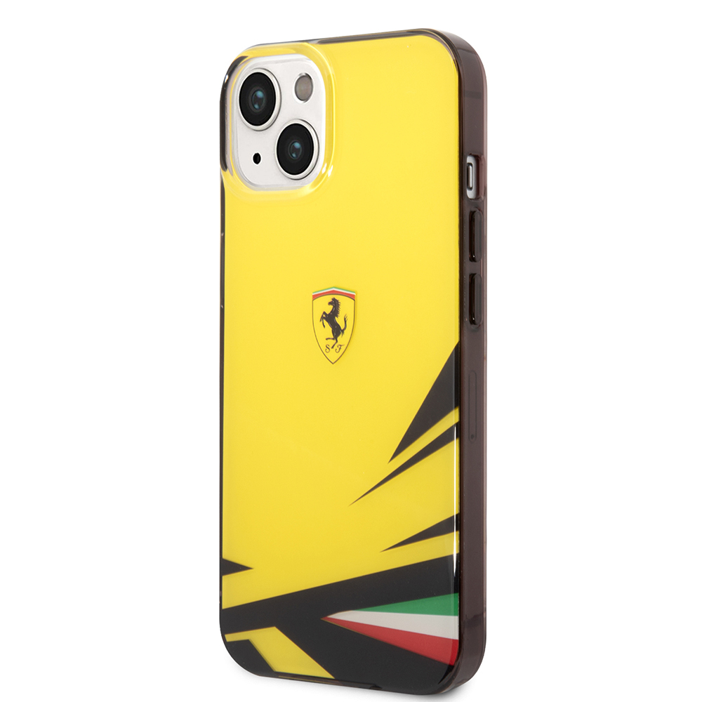 Apple iPhone 14 Uyumlu Kılıf Ferrari Orjinal Lisanslı Baskı Logolu İtalyan Bayrak Baskılı Dizayn Kapak - 8