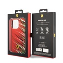 Apple iPhone 14 Pro Max Uyumlu Kılıf Ferrari Orjinal Lisanslı Baskı Logolu Çimen Desenli Kapak - 21