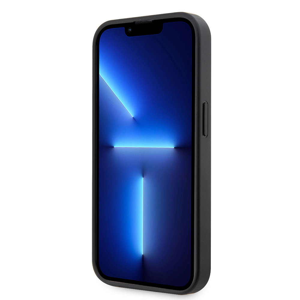 Apple iPhone 14 Pro Uyumlu Kılıf Ferrari Orjinal Lisanlı Klasik Metal Logolu Delikli Standlı Deri Kapak - 4