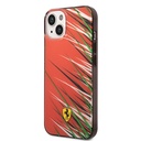 Apple iPhone 14 Uyumlu Kılıf Ferrari Orjinal Lisanslı Baskı Logolu Çimen Desenli Kapak - 1