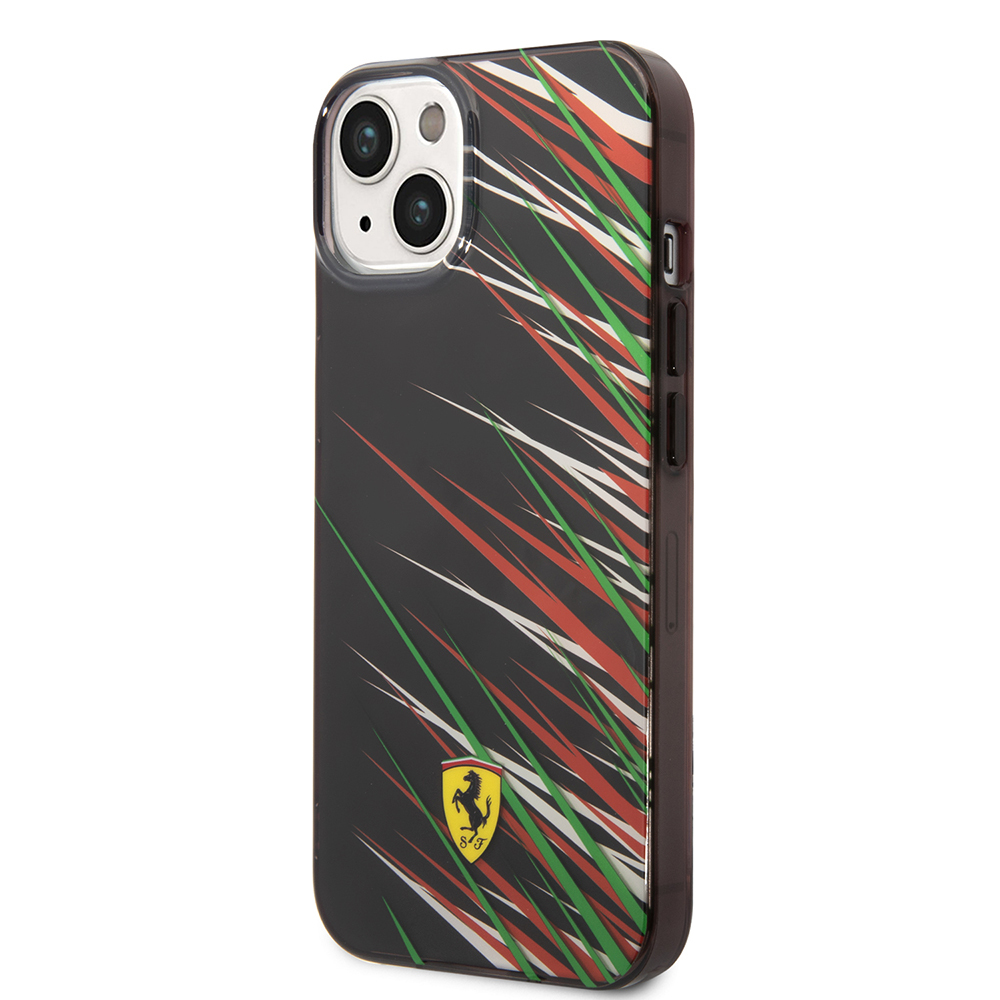 Apple iPhone 14 Uyumlu Kılıf Ferrari Orjinal Lisanslı Baskı Logolu Çimen Desenli Kapak - 15