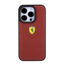 Apple iPhone 15 Pro Uyumlu Kılıf Ferrari Orjinal Lisanslı Deri Dikişli Arka Yüzey Metal Logo Tasarımlı Kapak - 2