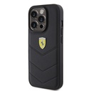 Apple iPhone 15 Pro Uyumlu Kılıf Ferrari Orjinal Lisanslı Deri Dikişli Arka Yüzey Metal Logo Tasarımlı Kapak - 8