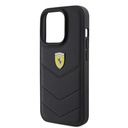 Apple iPhone 15 Pro Uyumlu Kılıf Ferrari Orjinal Lisanslı Deri Dikişli Arka Yüzey Metal Logo Tasarımlı Kapak - 12