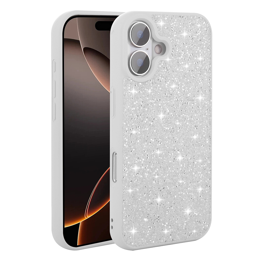 Apple iPhone 16 Uyumlu Kılıf Parlak Taşlı Tasarım Zore Pırlanta Kapak - 6