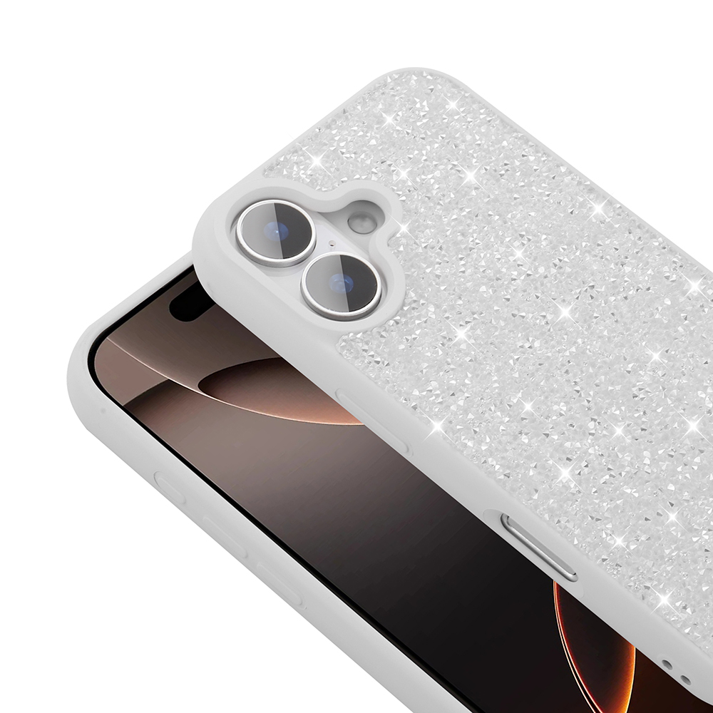 Apple iPhone 16 Plus Uyumlu Kılıf Parlak Taşlı Tasarım Zore Pırlanta Kapak - 6