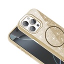 Apple iPhone 15 Pro Max Uyumlu Kılıf Magsafe Şarj Özellikli Parlayan Simli Zore Okso Kapak - 9