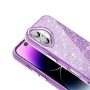 Apple iPhone 16 Uyumlu Kılıf Magsafe Şarj Özellikli Parlayan Simli Zore Okso Kapak - 5