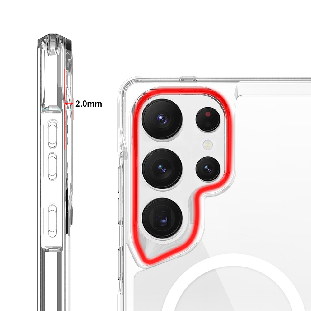 Samsung Galaxy S25 Ultra Uyumlu Kılıf Zore Magsafe Şarj Özellikli T-Max Magsafe Kapak - 4