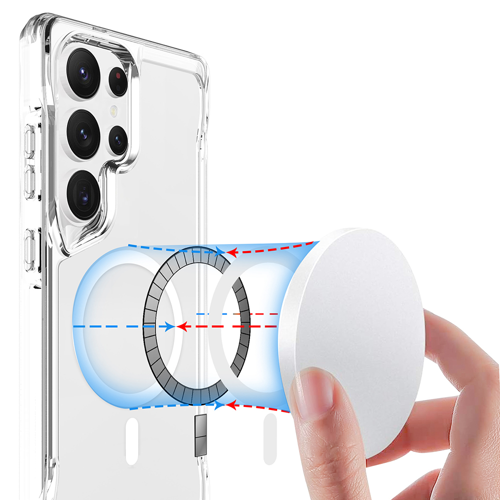 Samsung Galaxy S25 Ultra Uyumlu Kılıf Zore Magsafe Şarj Özellikli T-Max Magsafe Kapak - 7