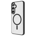 Samsung Galaxy S25 Uyumlu Kılıf Magsafe Şarj Özellikli Zore Krom Magsafe Silikon Kapak - 1