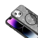 Apple iPhone 14 Uyumlu Kılıf Magsafe Şarj Özellikli Parlayan Simli Zore Okso Kapak - 11