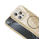 Apple iPhone 16 Pro Max Uyumlu Kılıf Magsafe Şarj Özellikli Parlayan Simli Zore Okso Kapak - 2