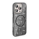 Apple iPhone 16 Pro Max Uyumlu Kılıf Magsafe Şarj Özellikli Parlayan Simli Zore Okso Kapak - 3