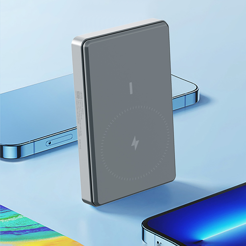 Lenyes PW137D 20W Ultra İnce Dijital LED Ekranlı Wireless Powerbank 15W 10000mAh - 3