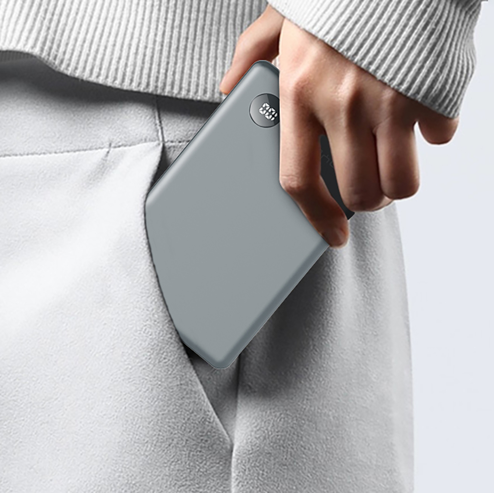 Lenyes PW137D 20W Ultra İnce Dijital LED Ekranlı Wireless Powerbank 15W 10000mAh - 4