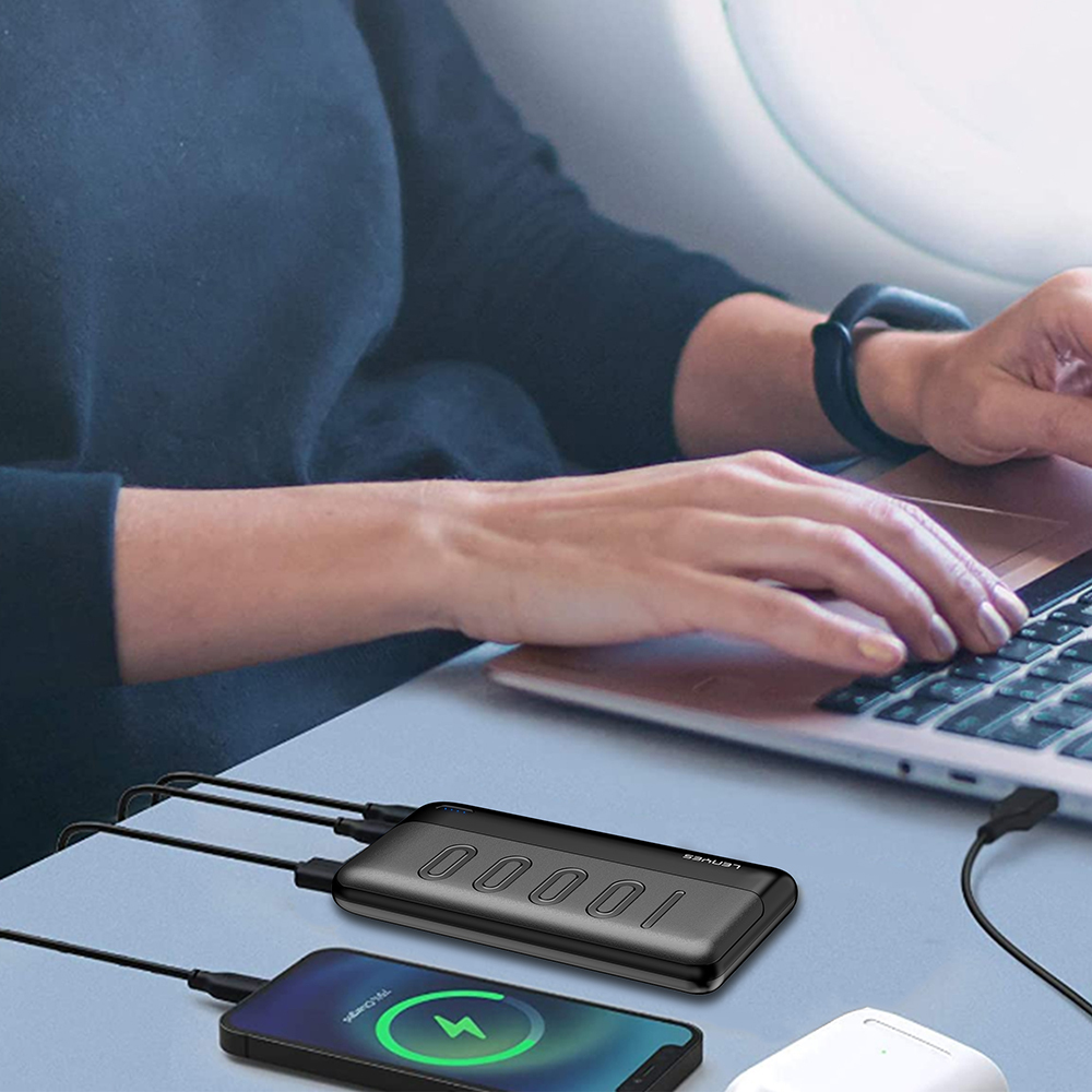 Lenyes PX135P Led Işık Göstergeli Taşınabilir Powerbank 10W 10000mAh - 1