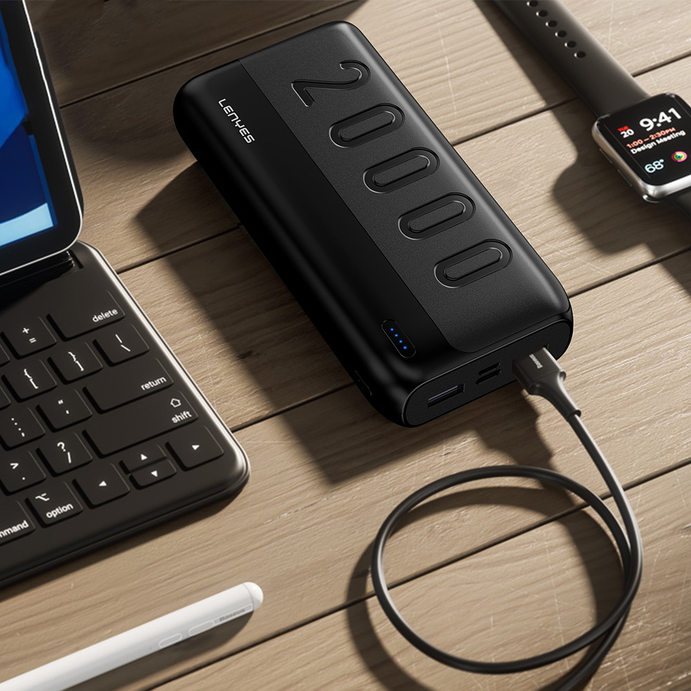 Lenyes PX235P Led Işık Göstergeli Taşınabilir Powerbank 10W 20000mAh - 2