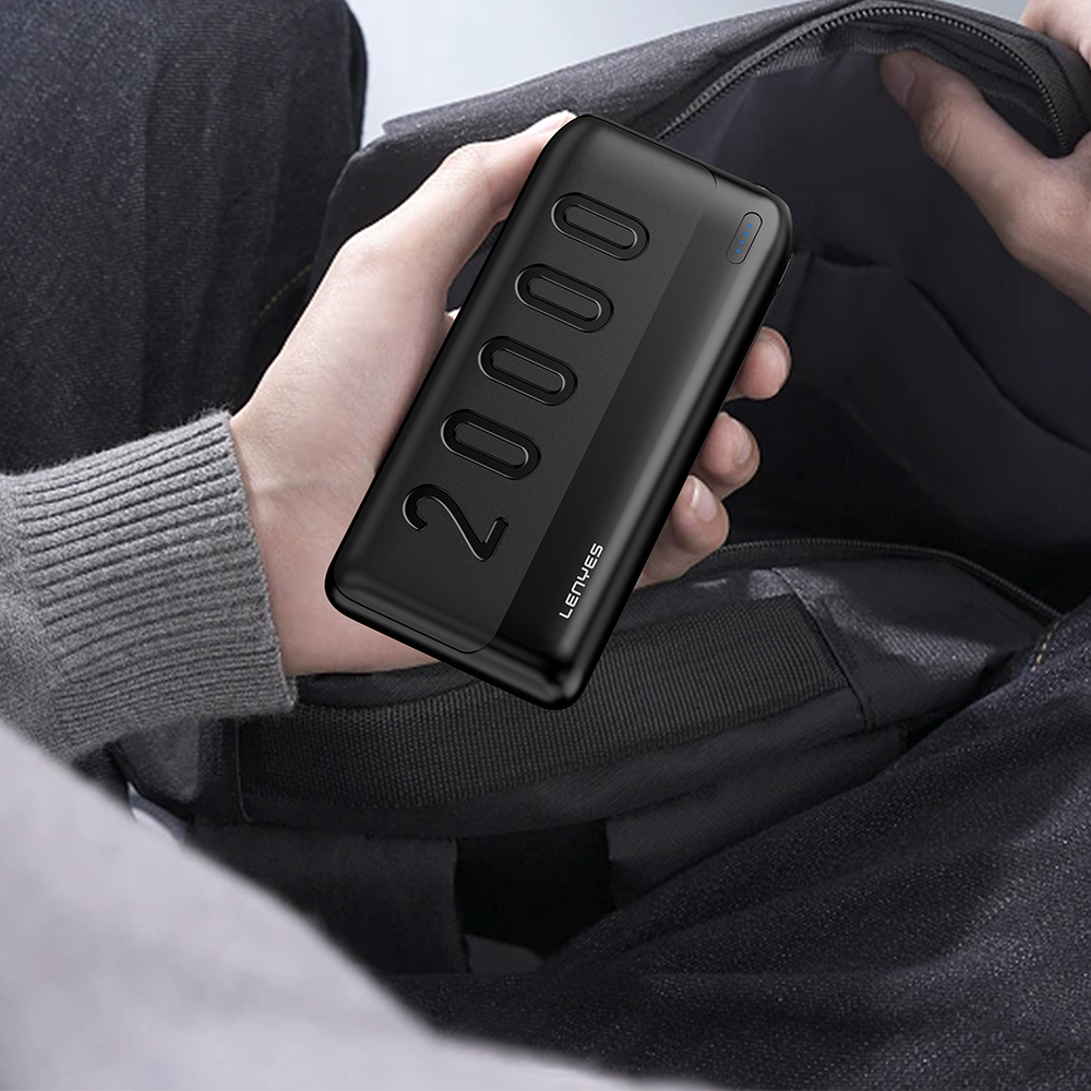 Lenyes PX235P Led Işık Göstergeli Taşınabilir Powerbank 10W 20000mAh - 4
