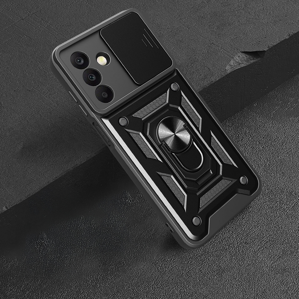 Samsung Galaxy A26 Uyumlu Kılıf Magnetik Standlı Kamera Korumalı Zore Sürgülü Vega Kapak - 6