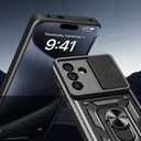 Samsung Galaxy A56 Uyumlu Kılıf Magnetik Standlı Kamera Korumalı Zore Sürgülü Vega Kapak - 3