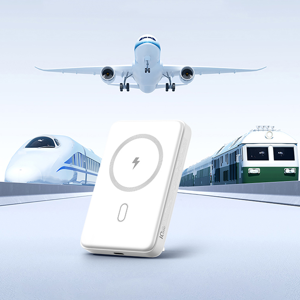 Wiwu Wi-P043 LED Işık Göstergeli Standlı Taşınabilir Magsafe Wireless Powerbank 10.000mAh 15W - 8