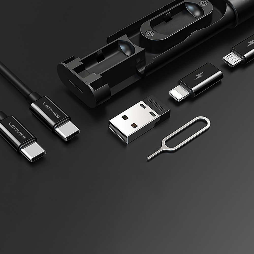 Lenyes LB605 5in1 Type-C to Type-C Kablolu 60W Çevirici Adaptör Seti Saklama Kutusu - 4