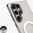 Samsung Galaxy S25 Ultra Uyumlu Kılıf Magsafe Şarj Özellikli Cam Arka Yüzey TPU Youngkit Gemstone Serisi Kapak - 5
