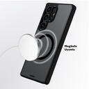 Samsung Galaxy S25 Ultra Uyumlu Kılıf Magsafe Şarj Özellikli Cam Arka Yüzey TPU Youngkit Gemstone Serisi Kapak - 6