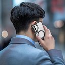 Samsung Galaxy S25 Ultra Uyumlu Kılıf Magsafe Şarj Özellikli Raptic Air Stand Serisi Buzlu Transparan Tasarımlı Standlı Kapak - 8