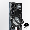 Samsung Galaxy S25 Ultra Uyumlu Kılıf Magsafe Şarj Özellikli Youngkit 360° Standlı Starship Serisi Kapak - 7