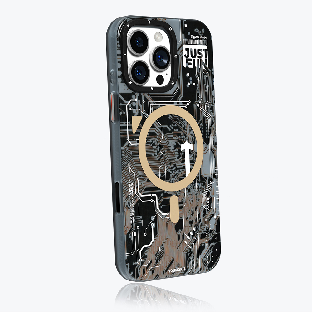 Apple iPhone 16 Pro Uyumlu Kılıf Magsafe Şarj Özellikli Kamera Denetim Butonlu Youngkit Technology Serisi Kapak - 8