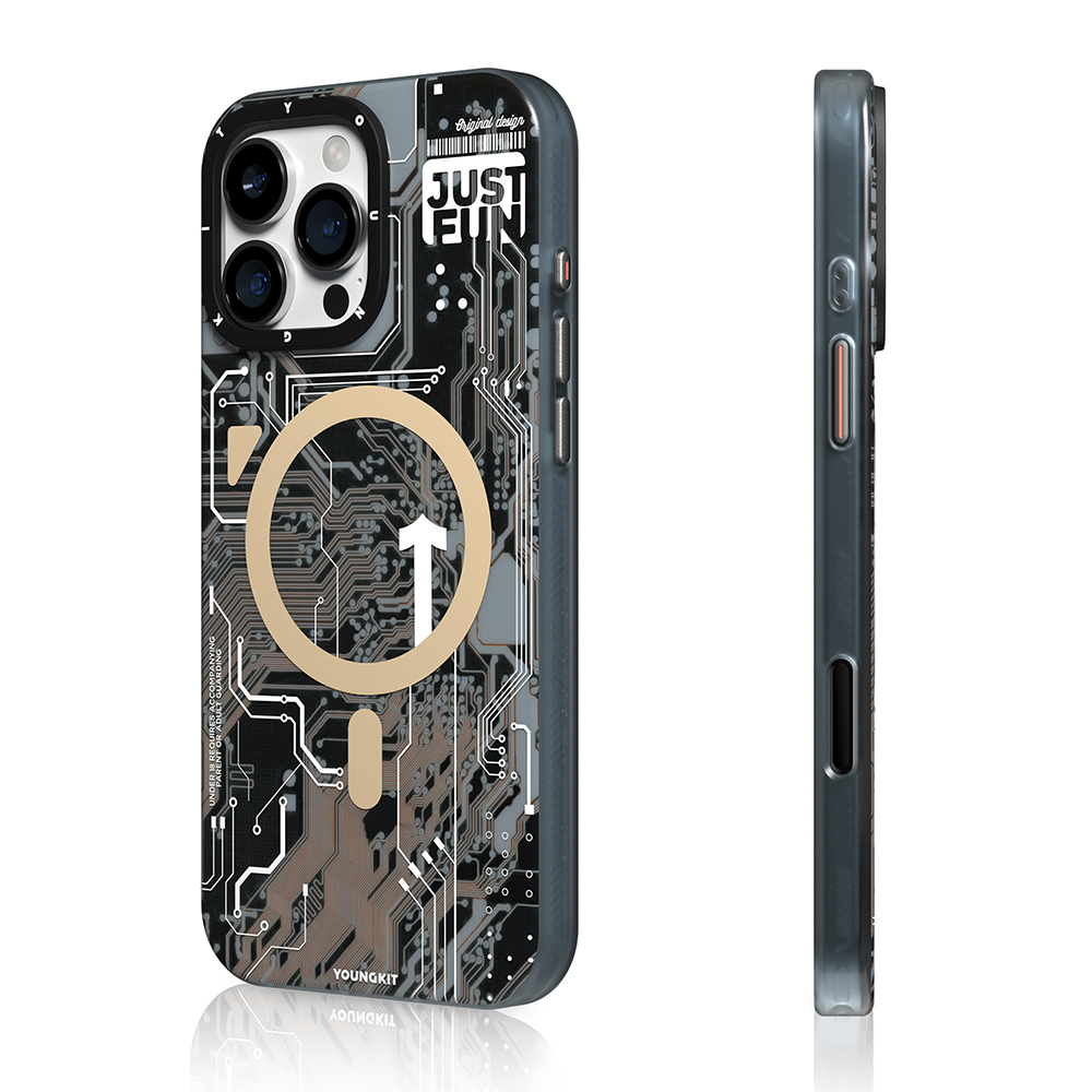 Apple iPhone 16 Pro Max Uyumlu Kılıf Magsafe Şarj Özellikli Kamera Denetim Butonlu Youngkit Technology Serisi Kapak - 1