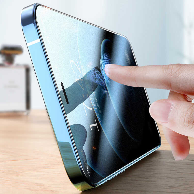 Apple iPhone 16E Uyumlu Zore Fit Hard Mat Privacy Cam Ekran Koruyucu - 5