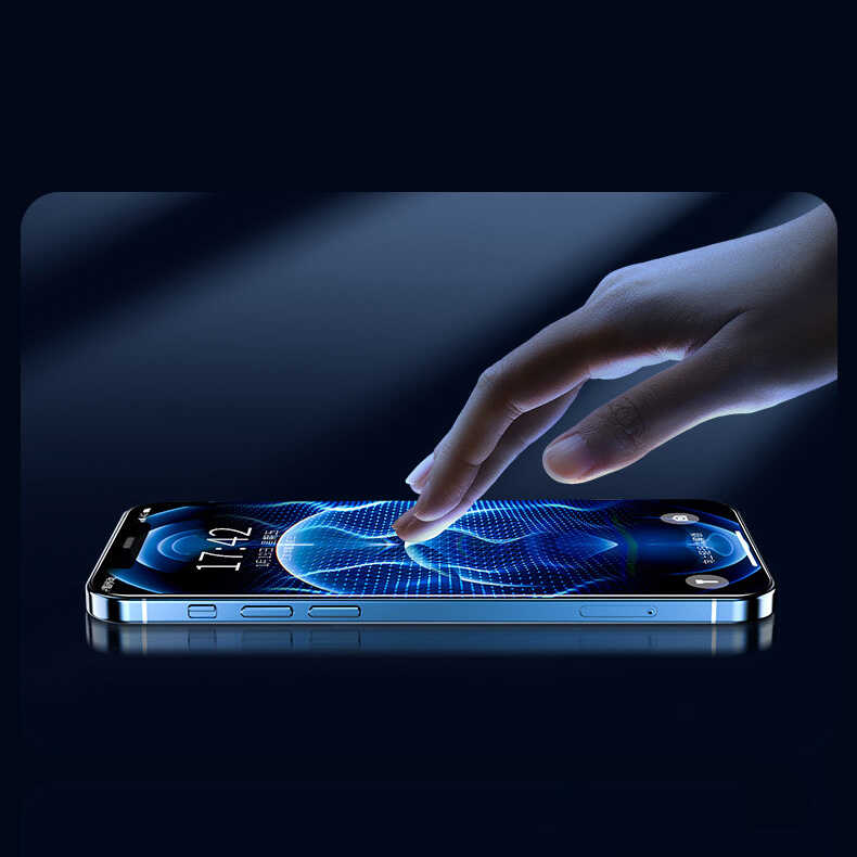 Apple iPhone 16E Uyumlu Zore Fit Hard Mat Privacy Cam Ekran Koruyucu - 6