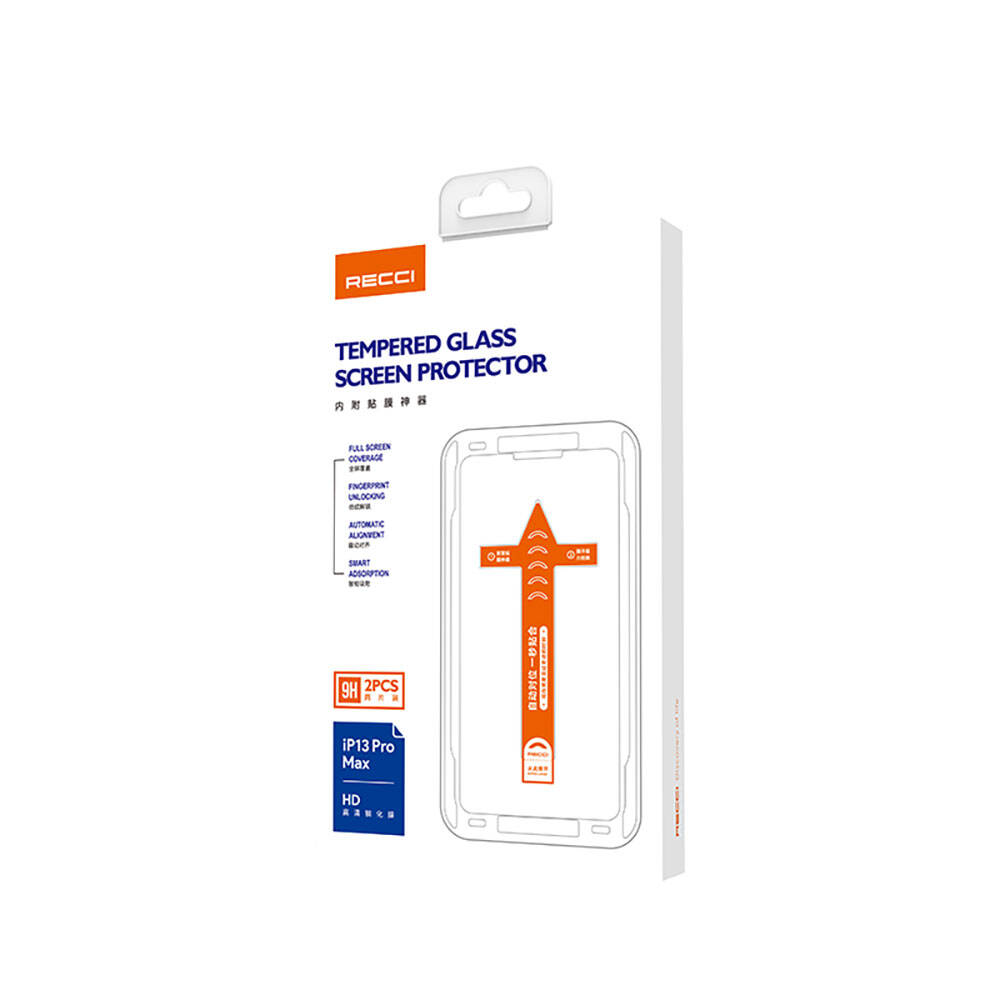 Apple iPhone 16E Uyumlu Recci RSP-A10 HD Temperli Cam Ekran Koruyucu + Kolay Uygulama Aparatlı - 2