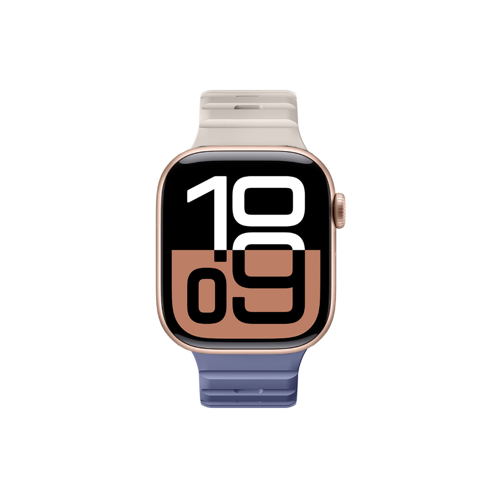 Apple Watch 10 46mm Uyumlu Amazingthing SilqLock Silikon Kordon Strap Kayış - 7