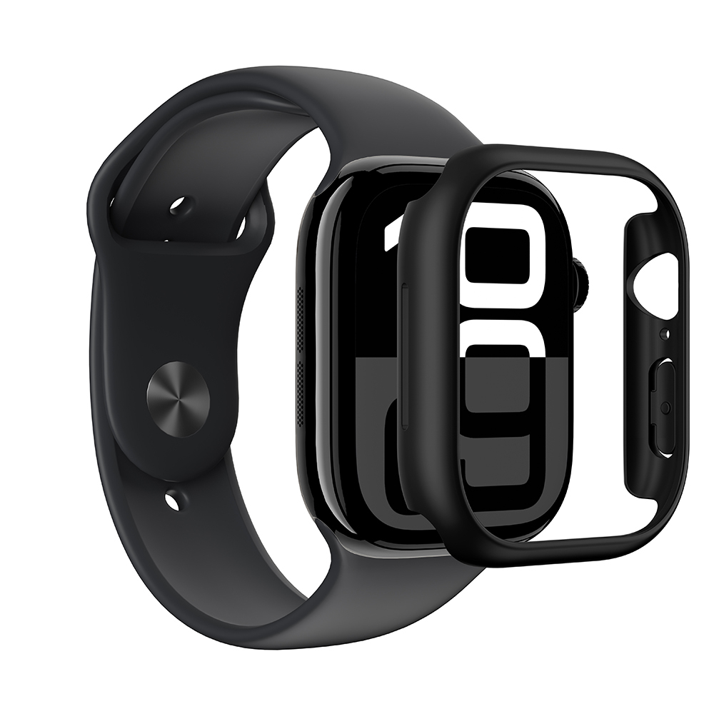 Apple Watch 10 46mm Uyumlu Amazingthing Radix Minimal FrameLite Sert PC Kasa Koruyucu - 5