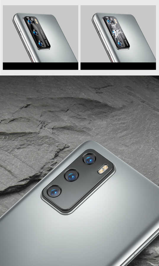 Huawei P40 Uyumlu Zore Kamera Lens Koruyucu Cam Filmi - 6