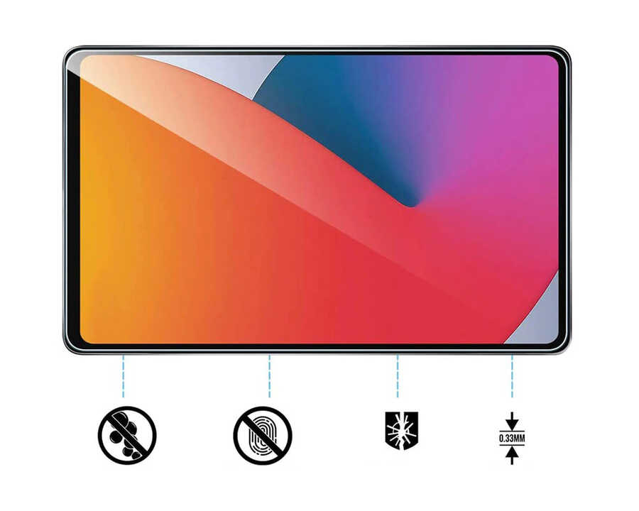 Apple iPad 11.Nesil 2025  Zore 5in1 Tablet Temperli Cam Ekran Koruyucu - 3