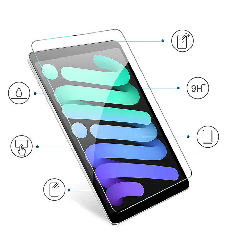 Apple iPad 11.Nesil 2025  Zore 5in1 Tablet Temperli Cam Ekran Koruyucu - 4