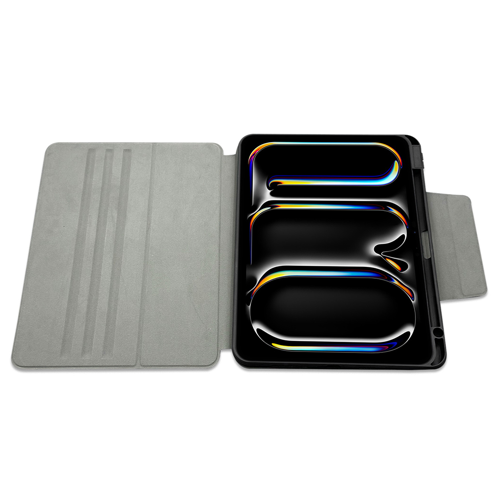 Apple iPad Air 11 2025 M3 Raptic Spin Detachable Folio PU Ayrılabilir Kalem Bölmeli Standlı Kılıf - 12