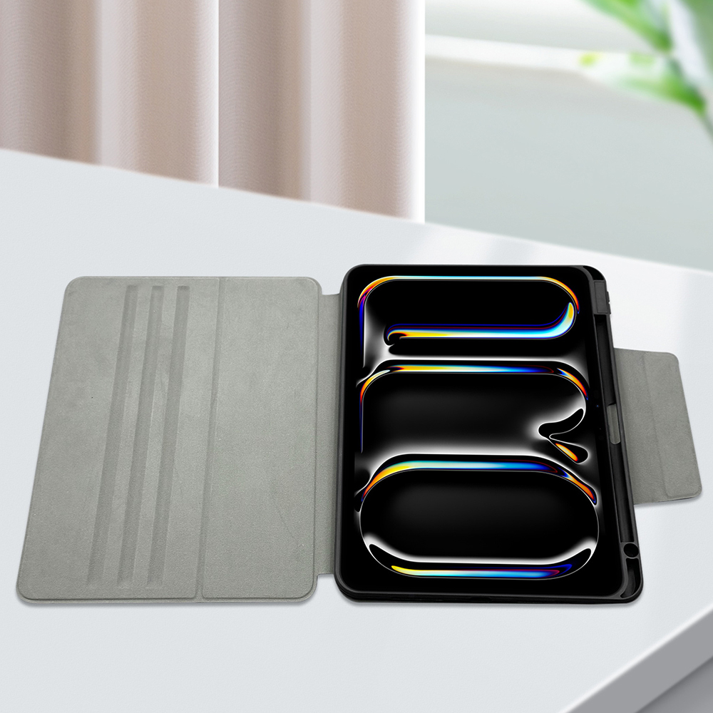 Apple iPad Air 11 2025 M3 Raptic Spin Detachable Folio PU Ayrılabilir Kalem Bölmeli Standlı Kılıf - 22