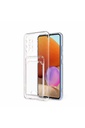 Megafox Teknoloji Samsung Galaxy A23 Uyumlu Kılıf Kartlıklı Şeffaf Setra Clear Silikon Kapak
