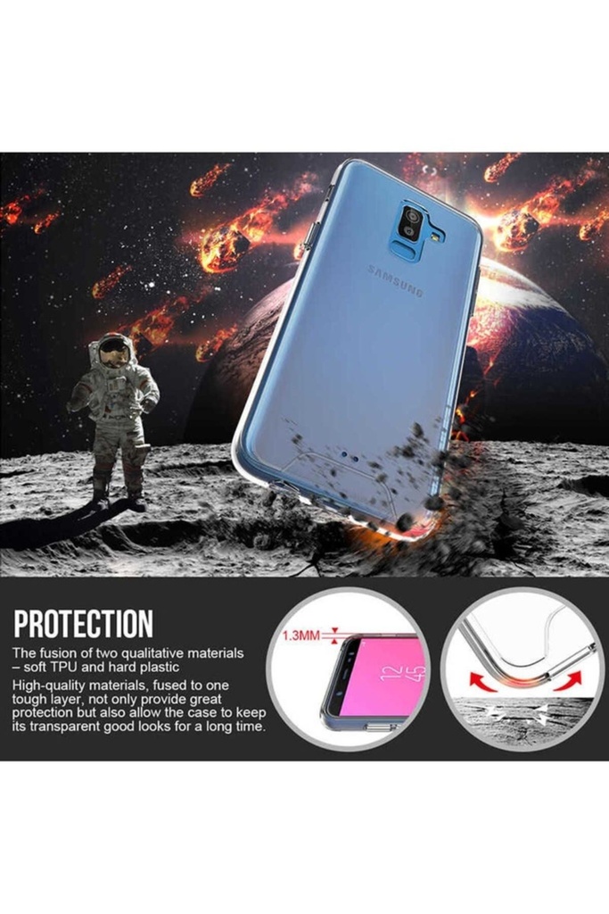 Samsung Galaxy J8 Uyumlu Kılıf Zore Gard Silikon