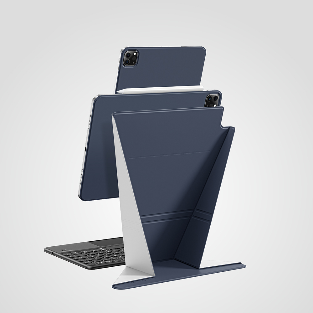 Apple iPad Air 13 2025 M3 Amazingthing Matte Pro Mag Folio Katlanabilir Magnetik Standlı Kılıf - 9