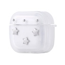 Apple Airpods 4 Uyumlu Zore Airbag 44 Airbag Tasarımlı Simli Şeffaf Kutup Kılıf - 1