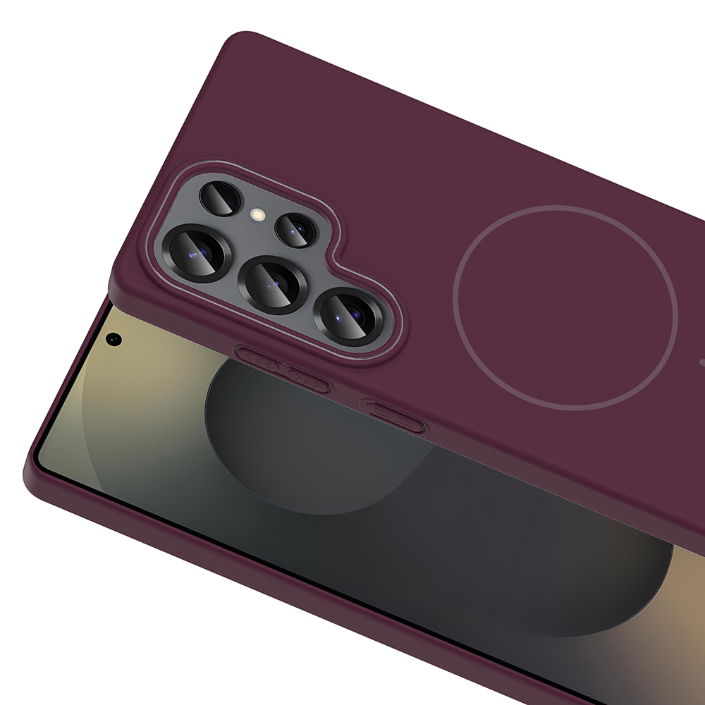 Samsung Galaxy S25 Ultra Uyumlu Kılıf Magsafe Şarj Özellikli Zore Ruby Silikon Kapak - 9